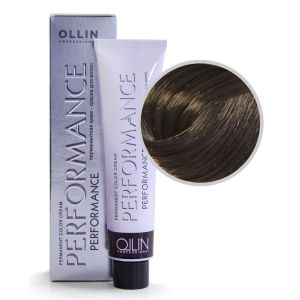 Перманентная крем-краска Ollin Performance. 6/0 темно-русый 60 мл