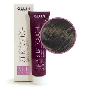 Безаммиачный стойкий краситель Ollin Silk Touch 3/0 темный шатен 60 мл