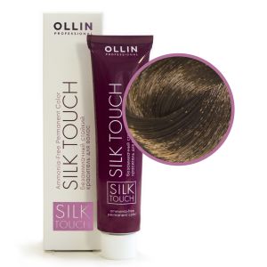 Безаммиачный стойкий краситель Ollin Silk Touch 6/0 темно-русый 60 мл
