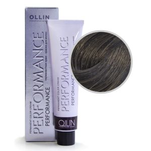 Перманентная крем-краска Ollin Performance. 4/1 шатен пепельный 60 мл