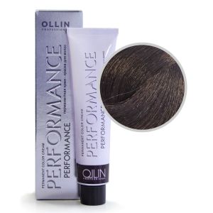 Перманентная крем-краска Ollin Performance. 4/4 шатен медный 60 мл