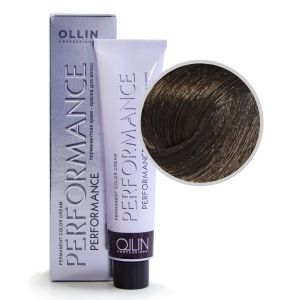 Перманентная крем-краска Ollin Performance. 4/71 шатен коричнево-пепельный 60 мл