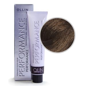 Перманентная крем-краска Ollin Performance. 5/7 светлый шатен коричневый 60 мл