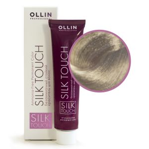 Безаммиачный стойкий краситель Ollin Silk Touch 0/01 корректор серебряный 60 мл