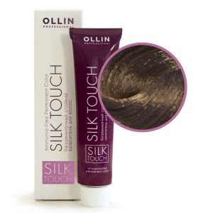 Безаммиачный стойкий краситель Ollin Silk Touch 6/1 темно-русый пепельный 60 мл