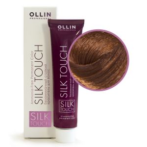 Безаммиачный стойкий краситель Ollin Silk Touch 7/34 русый золотисто-медный 60 мл