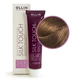 Безаммиачный стойкий краситель Ollin Silk Touch 8/71 светло-русый коричнево-пепельный 60 мл