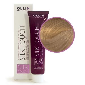 Безаммиачный стойкий краситель Ollin Silk Touch 10/7 светлый блондин коричневый 60 мл