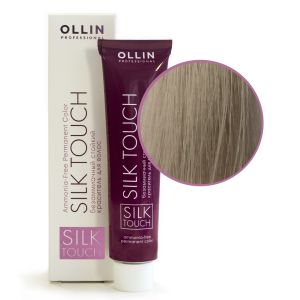 Безаммиачный стойкий краситель Ollin Silk Touch 10/72 светлый блондин коричнево-фиолетовый 60 мл