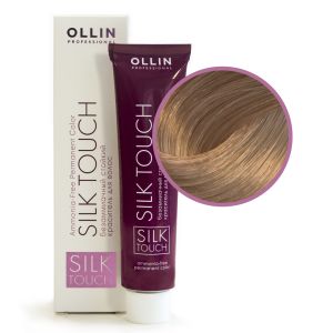 Безаммиачный стойкий краситель Ollin Silk Touch 10/73 светлый блондин коричнево-золотистый 60 мл