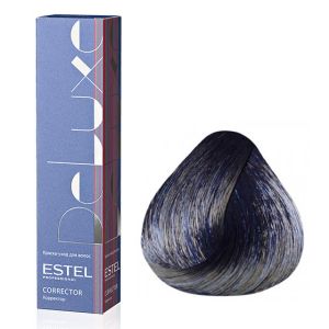 Краска-уход Estel De Luxe 0/11, синий (Correct) 60 мл