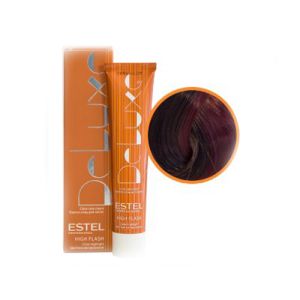 Краска-уход Estel De Luxe 65, фиолетово-красный (High Flash) 60 мл