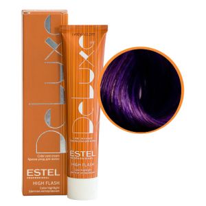 Краска-уход Estel De Luxe 66, фиолетовый интенсивный (High Flash) 60 мл
