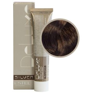 Крем-краска Estel De Luxe Silver 5/4, светлый шатен медный 60 мл