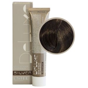 Крем-краска Estel De Luxe Silver 5/7, светлый шатен коричневый 60 мл