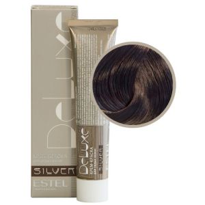 Крем-краска Estel De Luxe Silver 5/76, светлый шатен коричнево-фиолетовый 60 мл