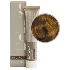 Крем-краска Estel De Luxe Silver 7/37, русый золотисто-коричневый 60 мл