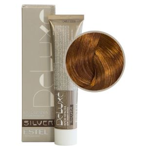 Крем-краска Estel De Luxe Silver 7/4, русый медный 60 мл