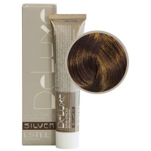 Крем-краска Estel De Luxe Silver 7/7, русый коричневый 60 мл