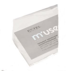 Пеньюар одноразовый п/э 120х160 см для парикмахерских работ Estel M’use (50 шт.)