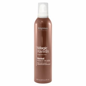 Мусс нормальной фиксации с кератином «Magic Keratin» 400 мл