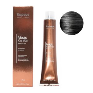 Крем-краска без аммония Magic Keratin «Non Ammonia» NA 1 черный 100 мл