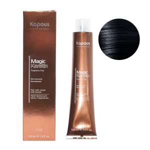 Крем-краска без аммония Magic Keratin «Non Ammonia» NA 1.1 иссиня-черный 100 мл