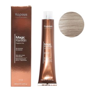 Крем-краска без аммония Magic Keratin «Non Ammonia» NA 10.23 бежевый перламутрово-платиновый блонд 100 мл 