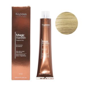 Крем-краска без аммония Magic Keratin «Non Ammonia» NA 10.31 бежевый платиновый блонд 100 мл