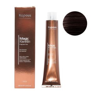 Крем-краска без аммония Magic Keratin «Non Ammonia» NA 4.4 медно-коричневый 100 мл