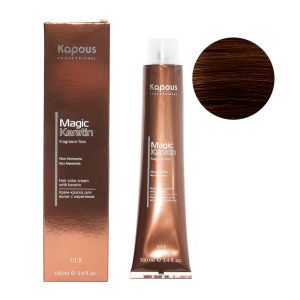 Крем-краска без аммония Magic Keratin «Non Ammonia» NA 5.25 светлый коричневый мокко 100 мл