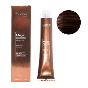 Крем-краска без аммония Magic Keratin «Non Ammonia» NA 5.35 янтарный каштан 100 мл
