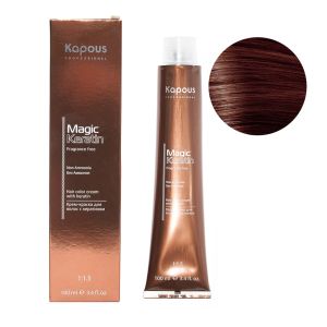 Крем-краска без аммония Magic Keratin «Non Ammonia» NA 5.43 светло-коричневый медно-золотой 100 мл