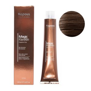 Крем-краска без аммония Magic Keratin «Non Ammonia» NA 6.07 насыщенный холодный темный блонд 100 мл