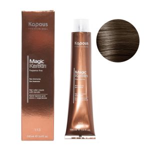 Крем-краска без аммония Magic Keratin «Non Ammonia» NA 6.11 темный интенсивно-пепельный блонд 100 мл
