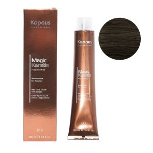 Крем-краска без аммония Magic Keratin «Non Ammonia» NA 6.18 темный блондин лакричный 100 мл