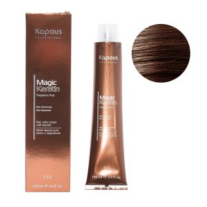 Крем-краска без аммония Magic Keratin «Non Ammonia» NA 6.35 темный янтарно-каштановый блонд 100 мл