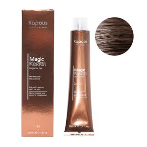 Крем-краска без аммония Magic Keratin «Non Ammonia» NA 7.12 бежевый холодный блонд 100 мл