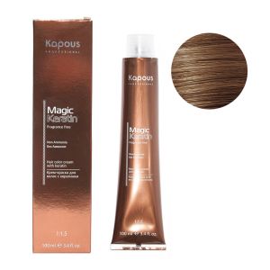 Крем-краска без аммония Magic Keratin «Non Ammonia» NA 7.3 золотистый блонд 100 мл
