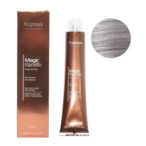Крем-краска без аммония Magic Keratin «Non Ammonia» NA 8.11светлый интенсивно-пепельный блонд 100 мл