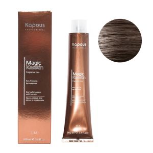 Крем-краска без аммония Magic Keratin «Non Ammonia» NA 8.12 светлый бежевый холодный блонд 100 мл