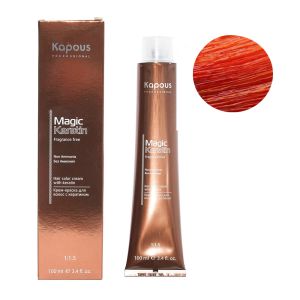 Крем-краска без аммония Magic Keratin «Non Ammonia» NA  8.44 светлый интенсивный медный блонд 100 мл