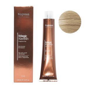Крем-краска без аммония Magic Keratin «Non Ammonia» NA 9.0 насыщенный очень светлый блонд 100 мл