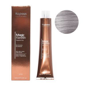 Крем-краска без аммония Magic Keratin «Non Ammonia» NA 9.11 очень светлый интенсивно-пепельный блонд 100 мл