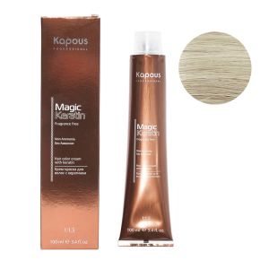 Крем-краска без аммония Magic Keratin «Non Ammonia» NA 908 ультра-светлый перламутровый блонд 100 мл