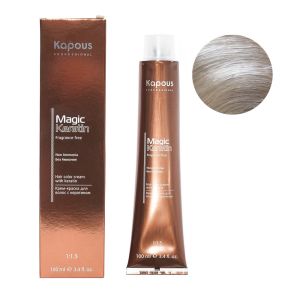 Крем-краска без аммония Magic Keratin «Non Ammonia» NA 911 ультра-светлый серебристо-пепельный блонд 100 мл