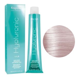 Крем-краска Kapous Hyaluronic HY 10.016 Платиновый блондин пастельный жемчужный 100 мл