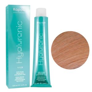 Крем-краска Kapous Hyaluronic HY 10.084 Платиновый блондин прозрачный брауни 100 мл