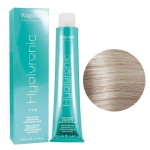 Крем-краска Kapous Hyaluronic HY 10.23 Платиновый блондин перламутровый 100 мл