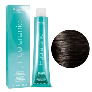 Крем-краска Kapous Hyaluronic HY 4.12 Коричневый табачный 100 мл
